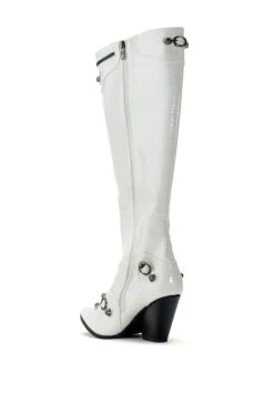 A GOOD ONE WHITE CROC BOOT -Azalea Wang store a good one white croc boot white 4 4