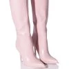 AZALEA WANG ALL ANGLES BELOW THE KNEE STILETTO BOOT -Azalea Wang store azalea wang all angles below the knee stiletto boot pink 1 1