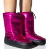 AZALEA WANG BECKY METALLIC LINED SNOW BOOTIE IN PINK -Azalea Wang store azalea wang becky metallic lined snow bootie in pink pink 1 1