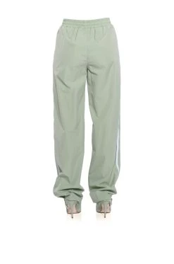 AZALEA WANG TRACK PANT BOOT IN SAGE GREEN -Azalea Wang store azalea wang boot track pant in sage green green 4 4