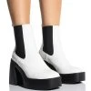 AZALEA WANG CHERRY CHUNKY BOOTIE IN BLACK WHITE 2 AZALEA WANG CHERRY CHUNKY BOOTIE IN BLACK WHITE -Azalea Wang store azalea wang cherry chunky bootie in black white black white 1 1