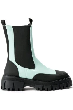 AZALEA WANG CRAZY LIKE ME FLATFORM BOOTIE IN BLUE -Azalea Wang store azalea wang crazy like me flatform bootie in blue blue 2 2