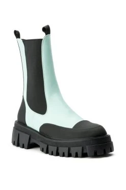 AZALEA WANG CRAZY LIKE ME FLATFORM BOOTIE IN BLUE -Azalea Wang store azalea wang crazy like me flatform bootie in blue blue 3 3