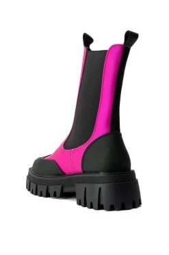 AZALEA WANG GENEVIEVE FLATFORM BOOTIE IN PINK -Azalea Wang store azalea wang crazy like me flatform bootie in pink pink 4 4