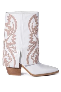 AZALEA WANG ESPERANZA WESTERN BOOTIE IN TAN -Azalea Wang store azalea wang esperanza western bootie in tan tan 2 2