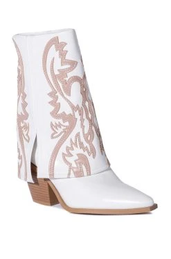 AZALEA WANG ESPERANZA WESTERN BOOTIE IN TAN -Azalea Wang store azalea wang esperanza western bootie in tan tan 3 3