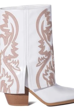 AZALEA WANG ESPERANZA WESTERN BOOTIE IN TAN -Azalea Wang store azalea wang esperanza western bootie in tan tan 5 5