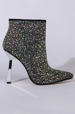 AZALEA WANG EYES ON ME STILETTO BOOTIE IN MULTI -Azalea Wang store azalea wang eyes on me stiletto bootie in multi multi 3 3