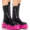 AZALEA WANG GHOSTED FLATFORM CHELSEA BOOT IN FUCHSIA -Azalea Wang store azalea wang ghosted flatform chelsea boot in fuchsia fuchsia 1 1 c1