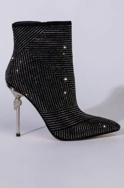 AZALEA WANG KNOCKOUT STILETTO BOOTIE IN BLACK -Azalea Wang store azalea wang knockout stiletto bootie in black black 3 3
