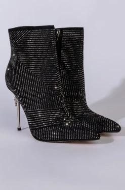 AZALEA WANG KNOCKOUT STILETTO BOOTIE IN BLACK -Azalea Wang store azalea wang knockout stiletto bootie in black black 4 4