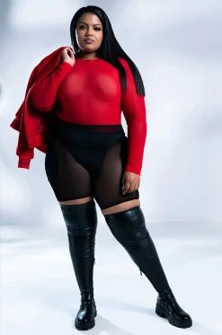 AZALEA WANG LATE NIGHTS FLATFORM BOOT WITH 4 WAY STRETCH IN BLACK -Azalea Wang store azalea wang late nights flatform boot in black black 8 8