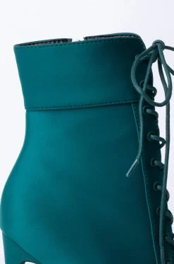 AZALEA WANG LIGHT ME UP STILETTO BOOTIE IN GREEN -Azalea Wang store azalea wang light me up stiletto bootie in green green 6 6