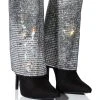 AZALEA WANG LIKE A MILLION BUCKS EMBELLISHED BOOTIE IN SILVER -Azalea Wang store azalea wang like a million bucks embellished bootie in silver silver 1 1