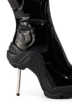 AZALEA WANG LONDON WESTERN BOOT IN BLACK -Azalea Wang store azalea wang london western boot in black black 5 5