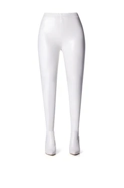 AZALEA WANG LOVE IS IN THE AIR SEXY STILETTO PANT BOOT IN WHITE PU -Azalea Wang store azalea wang love is in the air sexy stiletto pant boot in white pu white 3 3