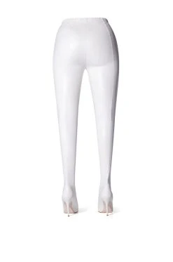 AZALEA WANG LOVE IS IN THE AIR SEXY STILETTO PANT BOOT IN WHITE PU -Azalea Wang store azalea wang love is in the air sexy stiletto pant boot in white pu white 5 5