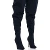 AZALEA WANG MANTIS BAGGY THIGH HIGH BOOT IN BLACK -Azalea Wang store azalea wang mantis baggy thigh high boot in black black 1 1