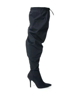AZALEA WANG MANTIS BAGGY THIGH HIGH BOOT IN BLACK -Azalea Wang store azalea wang mantis baggy thigh high boot in black black 2 2 c1 c1