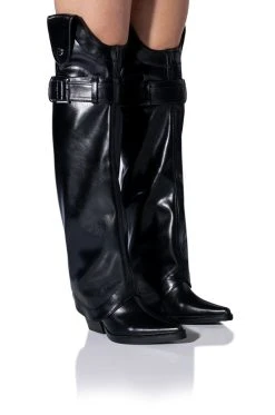 AZALEA WANG MATTY 2 IN 1 BOOT IN BLACK