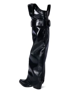 AZALEA WANG MATTY 2 IN 1 BOOT IN BLACK -Azalea Wang store azalea wang matty 2 in 1 boot in black black 6 6