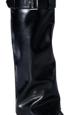 AZALEA WANG MATTY 2 IN 1 BOOT IN BLACK -Azalea Wang store azalea wang matty 2 in 1 boot in black black 7 7