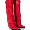 AZALEA WANG MATTY 2 IN 1 BOOT IN RED -Azalea Wang store azalea wang matty 2 in 1 boot in red red 1 1