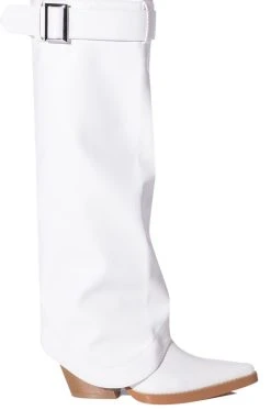 AZALEA WANG MATTY 2 IN 1 BOOT IN WHITE -Azalea Wang store azalea wang matty 2 in 1 boot in white white 7 7