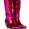 AZALEA WANG MAZIE CHUNKY WESTERN BOOT IN PINK -Azalea Wang store azalea wang mazie chunky western boot in pink pink 1 1