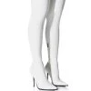 AZALEA WANG MILEY THIGH HIGH STILETTO BOOT WITH 4 WAY STRETCH IN WHITE 1 AZALEA WANG MILEY THIGH HIGH STILETTO BOOT WITH 4 WAY STRETCH IN WHITE -Azalea Wang store azalea wang miley thigh high stiletto boot with 4 way stretch in white white 1 1 c1