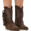 AZALEA WANG GENUINE LEATHER MOCO MOCHA WESTERN BOOT 1 AZALEA WANG GENUINE LEATHER MOCO MOCHA WESTERN BOOT -Azalea Wang store azalea wang moco mocha western boot brown 1 1