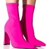 AZALEA WANG MOSCATO NEOPRENE BOOTIE IN PINK