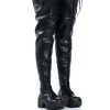 AZALEA WANG NATHAN THIGH HIGH LACE UP BOOT IN BLACK 2 AZALEA WANG NATHAN THIGH HIGH LACE UP BOOT IN BLACK -Azalea Wang store azalea wang nathan thigh high lace up boot in black black 1 1