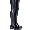 AZALEA WANG NEW RULES THIGH HIGH STRETCH BOOT WITH 4 WAY STRETCH IN BLACK 1 AZALEA WANG NEW RULES THIGH HIGH STRETCH BOOT WITH 4 WAY STRETCH IN BLACK -Azalea Wang store azalea wang new rules thigh high stretch boot in black black 1 1