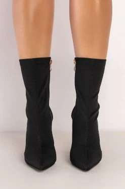 AZALEA WANG NOTHING LASTS FOREVER CHUNKY BOOTIE IN BLACK -Azalea Wang store azalea wang nothing lasts forever chunky bootie in black black 3 3 c1