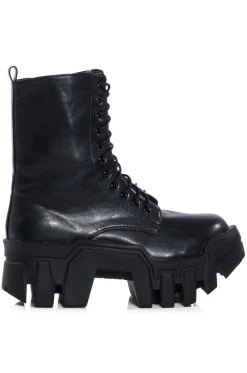 AZALEA WANG OLYMPIA WHITE CHUNKY BOOTIE -Azalea Wang store azalea wang olympia white chunky bootie black 2 2