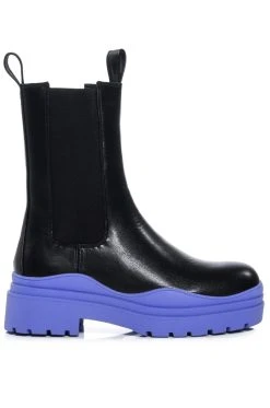 AZALEA WANG ONLY IN MY DREAMS FLATFORM BOOTIE IN PERIWINKLE