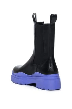 AZALEA WANG ONLY IN MY DREAMS FLATFORM BOOTIE IN PERIWINKLE -Azalea Wang store azalea wang only in my dreams flatform bootie in periwinkle periwinkle 4 4 c1