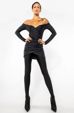 AZALEA WANG STAR STRETCH STILETTO PANT BOOT IN BLACK 21 AZALEA WANG STAR STRETCH STILETTO PANT BOOT IN BLACK -Azalea Wang store azalea wang star stretch stiletto pant boot in black black 8 8