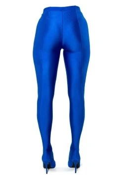 AZALEA WANG STAR STRETCH STILETTO PANT BOOT IN BLUE 37 AZALEA WANG STAR STRETCH STILETTO PANT BOOT IN BLUE -Azalea Wang store azalea wang star stretch stiletto pant boot in blue blue 12 12