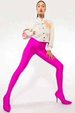 AZALEA WANG STAR STRETCH STILETTO PANT BOOT IN FUCHSIA -Azalea Wang store azalea wang star stretch stiletto pant boot in fuchsia fuchsia 10 10