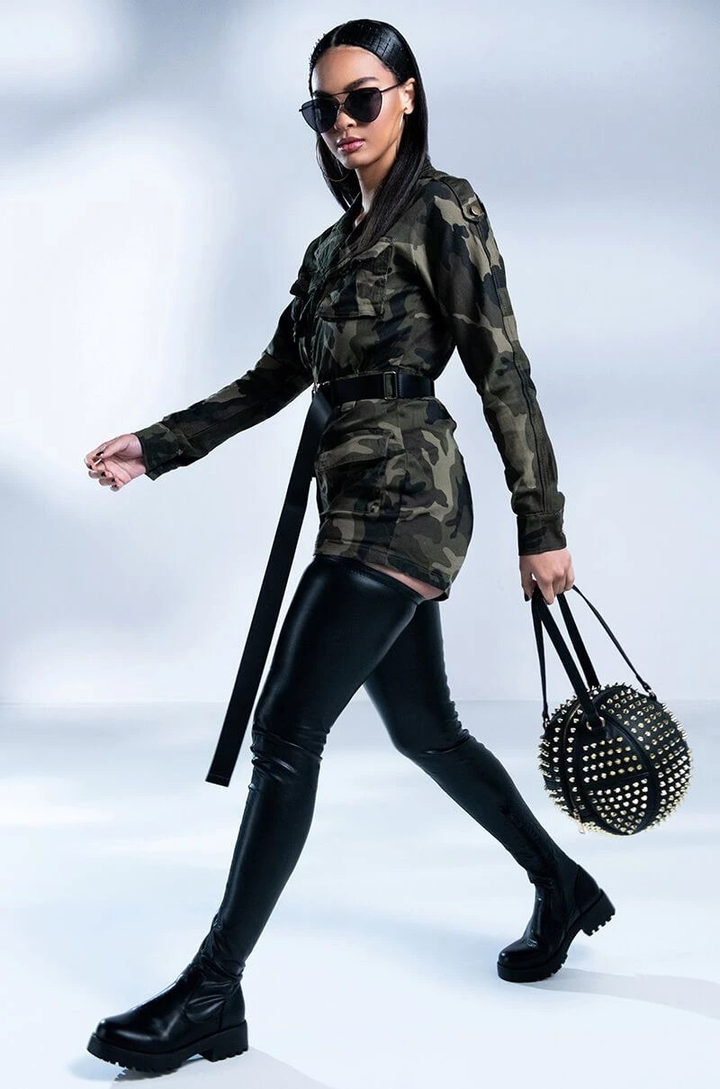 AZALEA WANG SURGICAL FLATFORM BOOT WITH 4 WAY STRETCH IN STRETCH PU 10 AZALEA WANG SURGICAL FLATFORM BOOT WITH 4 WAY STRETCH IN STRETCH PU - Image 8