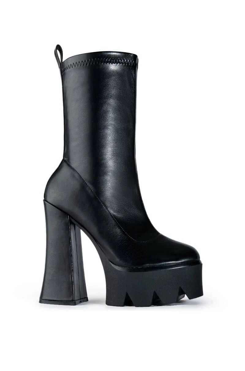 AZALEA WANG TATI CHUNKY BOOT IN BLACK 4 AZALEA WANG TATI CHUNKY BOOT IN BLACK - Image 2