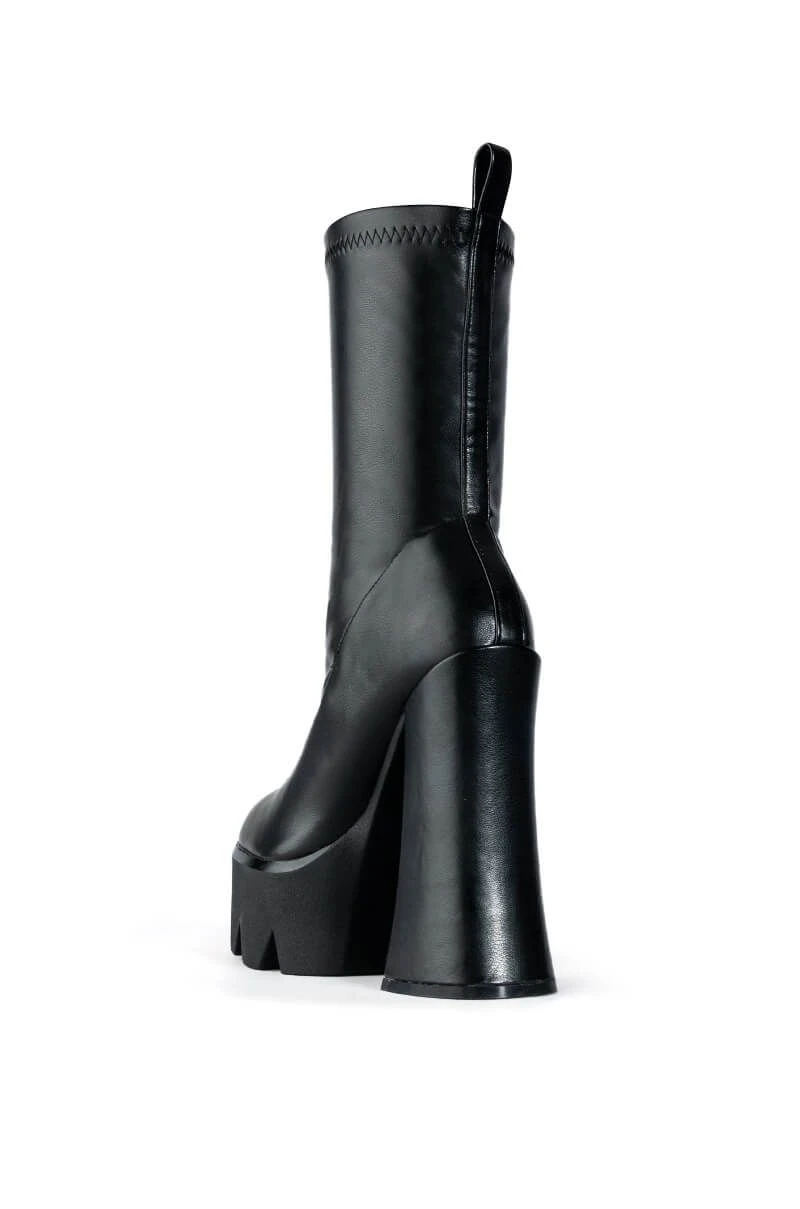 AZALEA WANG TATI CHUNKY BOOT IN BLACK 6 AZALEA WANG TATI CHUNKY BOOT IN BLACK - Image 4