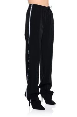 AZALEA WANG TRACK PANT BOOT IN BLACK 17 AZALEA WANG TRACK PANT BOOT IN BLACK -Azalea Wang store azalea wang track pant boot in black black 1 1