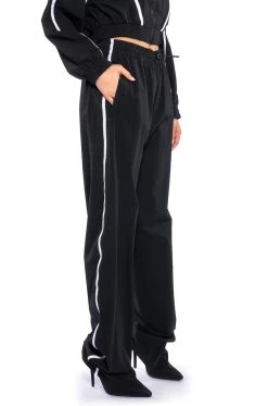 AZALEA WANG TRACK PANT BOOT IN BLACK 19 AZALEA WANG TRACK PANT BOOT IN BLACK -Azalea Wang store azalea wang track pant boot in black black 7 7