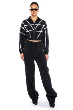 AZALEA WANG TRACK PANT BOOT IN BLACK 21 AZALEA WANG TRACK PANT BOOT IN BLACK -Azalea Wang store azalea wang track pant boot in black black 9 9