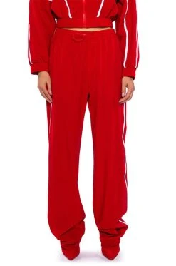 AZALEA WANG TRACK PANT BOOT IN RED 16 AZALEA WANG TRACK PANT BOOT IN RED -Azalea Wang store azalea wang track pant boot in red red 6 6