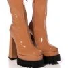 AZALEA WANG VIPER BOOTIE IN TAN -Azalea Wang store azalea wang viper bootie in tan tan 1 1