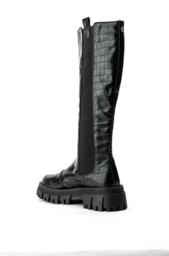 AZALEA WANG WE OUTSIDE FLATFORM BOOT IN BLACK -Azalea Wang store azalea wang we outside flatform boot in black black 4 4